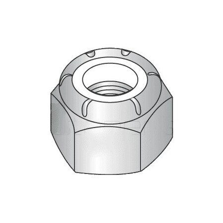 Newport Fasteners Nylon Insert Lock Nut, #8-32, 316 Stainless Steel, Not Graded, 5000 PK 867724-BR-5000